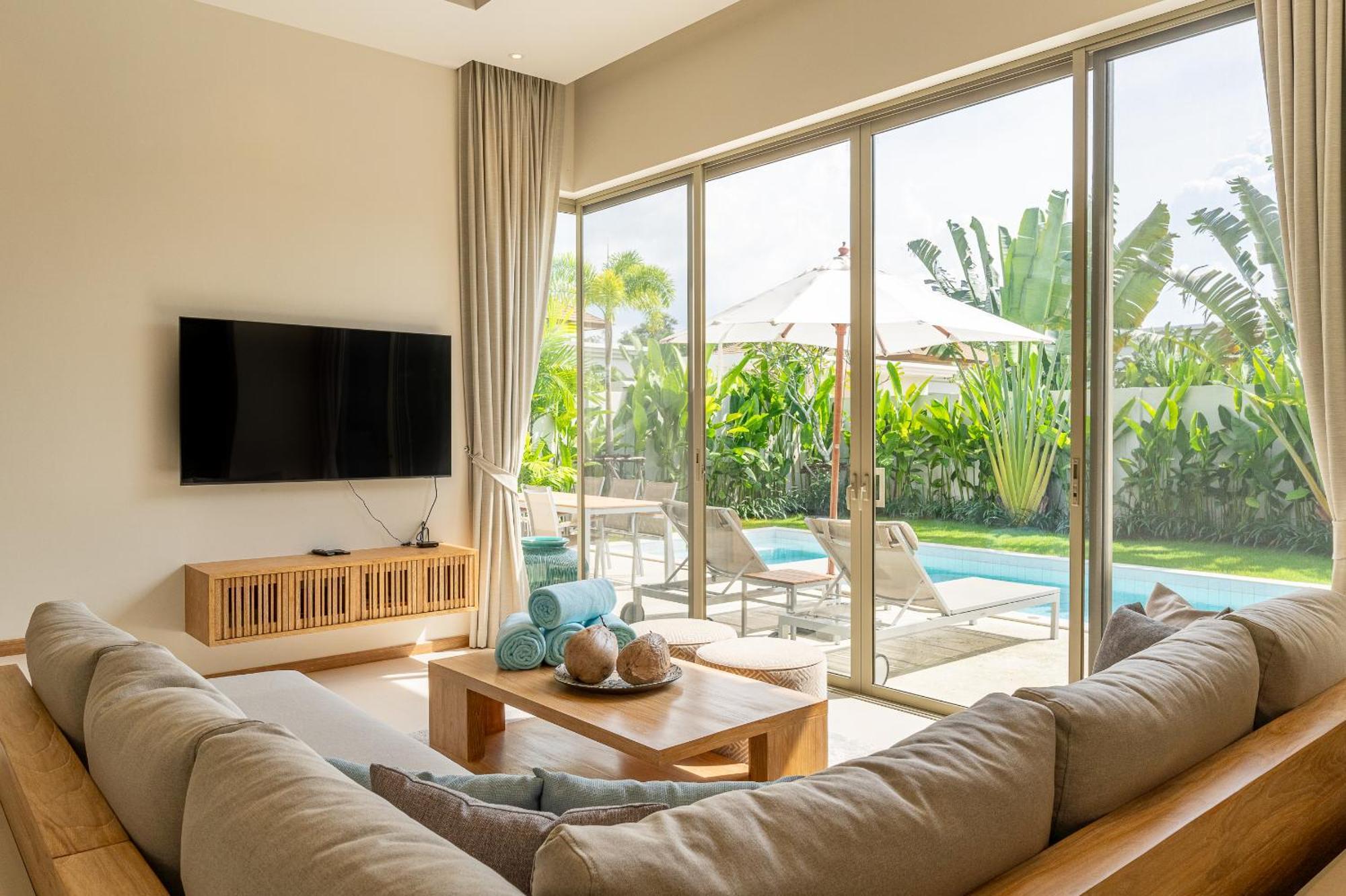 Trichada Breeze 3Br Stylish Villa, 15 Min To Layan Beach Thalang Exteriör bild